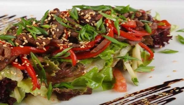 Салат с говядиной — простые рецепты приготовления очень вкусного мясного салата