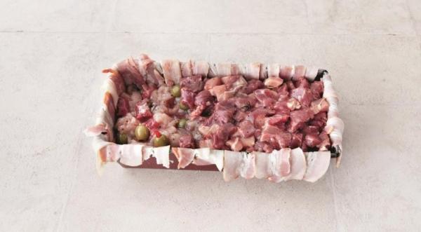 Террин из трех видов мяса, пошаговый рецепт с фото
