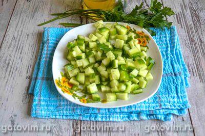 Салат из индейки с картофелем и кукурузой 
