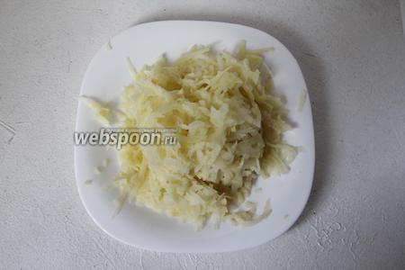 Картофельные драники с сырным соусом 