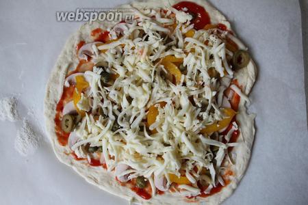 Домашняя овощная пицца 