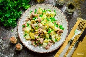 Картофельный салат с говядиной