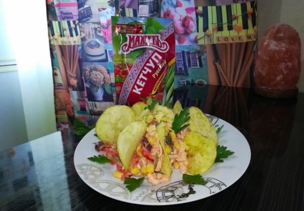 Салат с кетчупом "махеевъ", казахстан