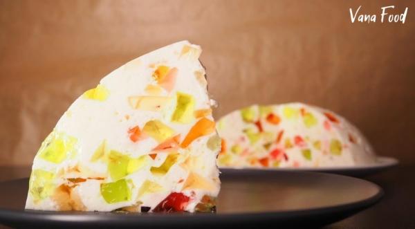 Торт Битое стекло - желейный торт без выпечки, пошаговый рецепт с фото