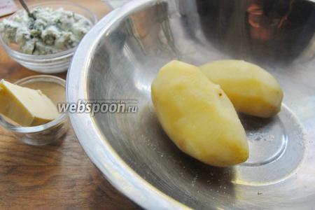 Картофельные зразы с сыром фета и зеленью 