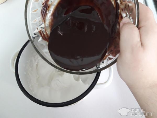 Рецепт: Белковый-заварной темный шоколадный муссавый десерт - Заварной Тёмный Шоколад
