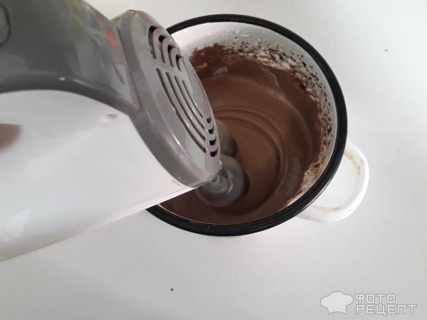Рецепт: Белковый-заварной темный шоколадный муссавый десерт - Заварной Тёмный Шоколад