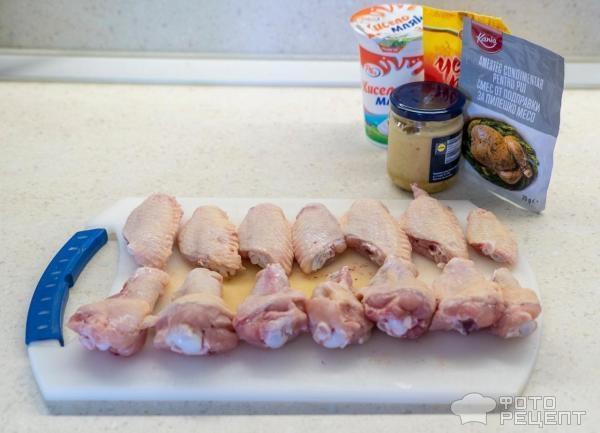 Рецепт: Крылышки куриные запеченные в духовке - Хрустящие и сочные