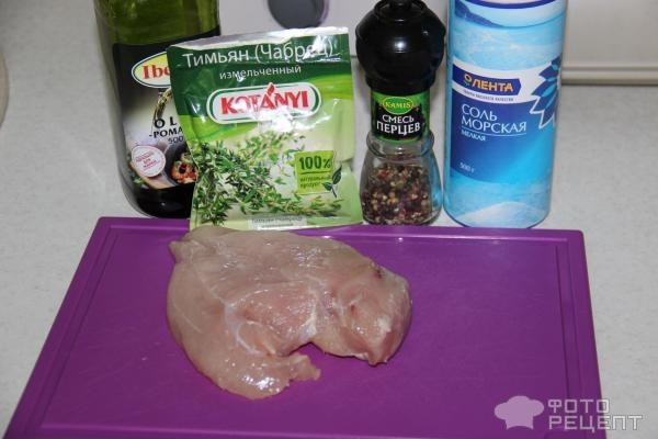 Рецепт: Куриная грудка на сковороде по-быстрому - Подходит для ПП