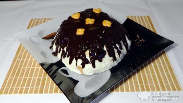 Рецепт: Творожный торт без выпечки - с печеньем на агар агаре