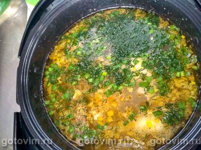 Суп с курицей и рисом в мультиварке
