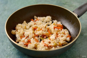 Рис с сельдереем и морковью