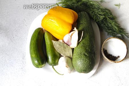 Малосольные овощи быстрого приготовления в пакете 