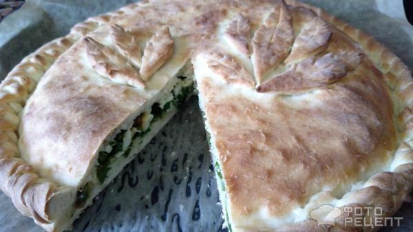 Рецепт: Пирог с зеленым луком - и яйцом