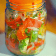 Салат из помидоров с огурцами в собственном соку на зиму