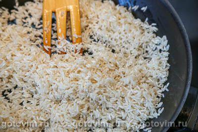 Как приготовить рис на сковороде