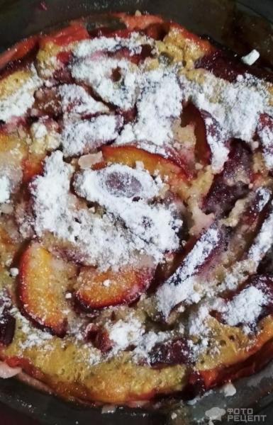 Рецепт: Французский пирог флоньярд - В духовке, со сливой