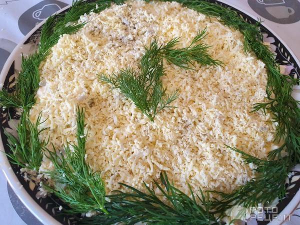 Рецепт: Салат "Мимоза" классический - с тунцом и без лука