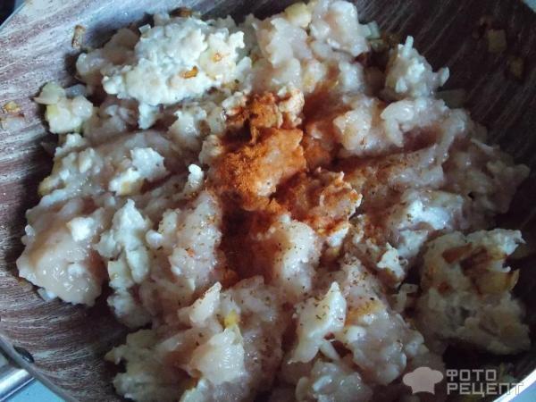 Рецепт: Запеканка с кабачками и мясным фаршем - С куриным фаршем, сыром и помидорами