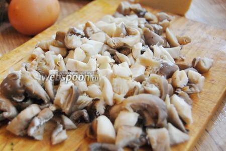 Картофельные гнёзда с грибами и сыром 