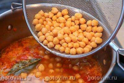 Потахе или испанский суп из нута, овощей и миндаля (Potaje de garbanzos)