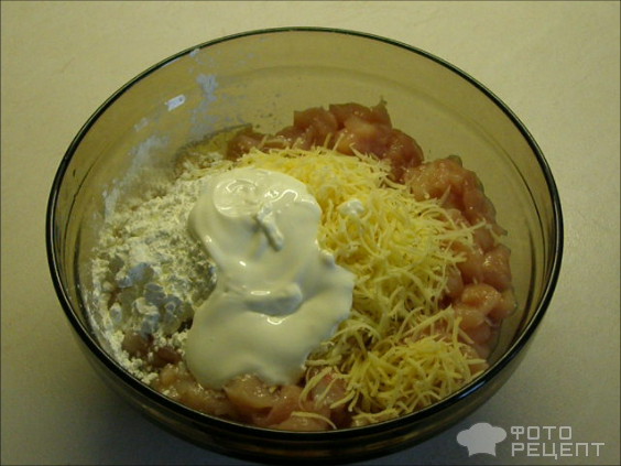 Рецепт: Куриные рубленые котлетки с сыром - по-домащнему