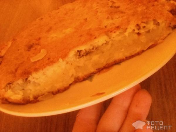 Рецепт: Пирог с консервированной сайрой - С картофелем