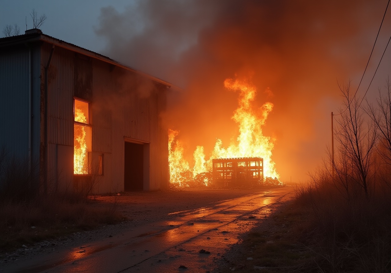 Огненное ЧП в мебельном цехе Краснодара: пожар успешно ликвидирован